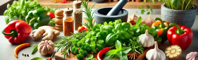 Como Usar Ervas e Temperos Frescos Para Refeições Saborosas Sem Sal